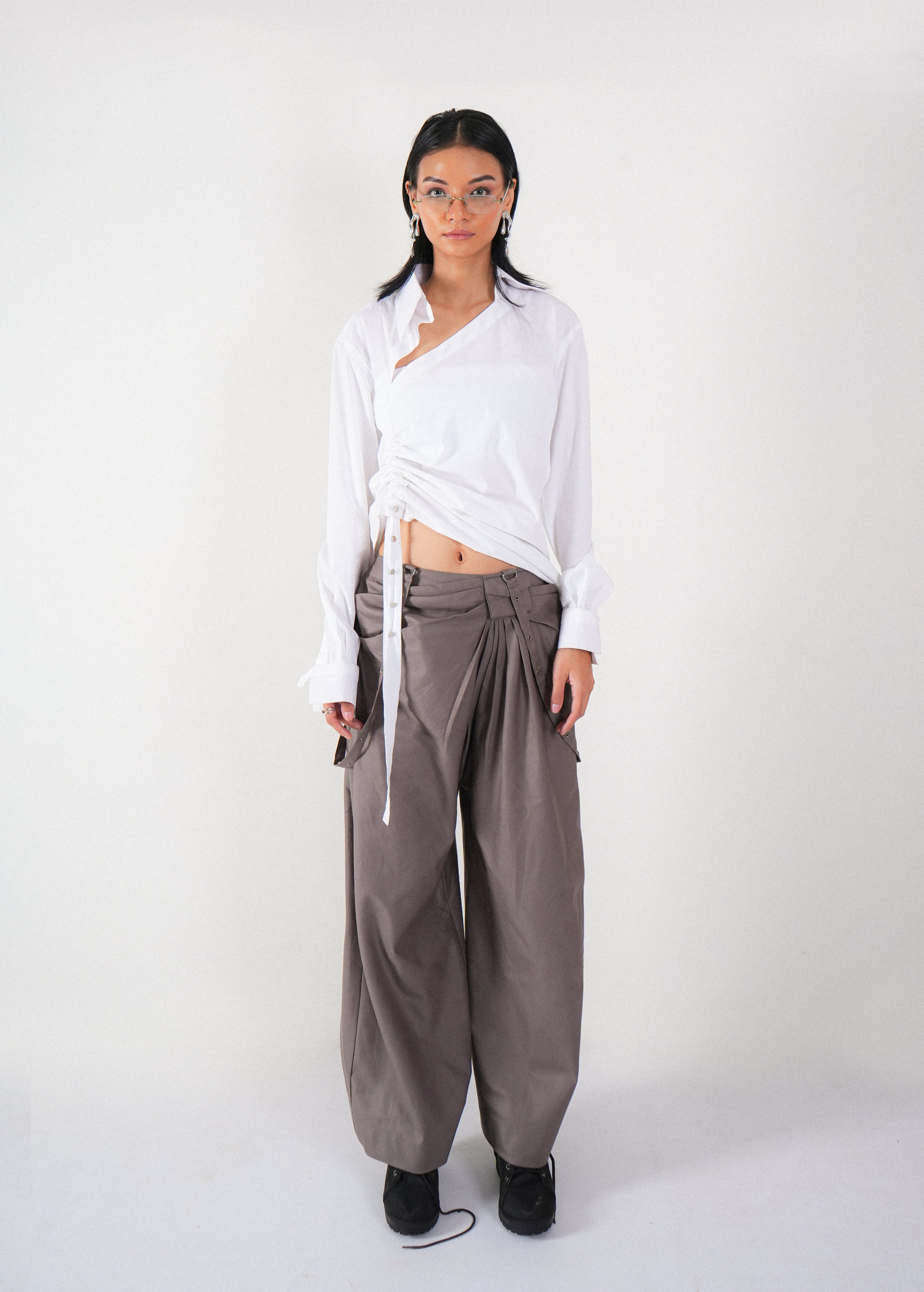 Offset Drape Pants