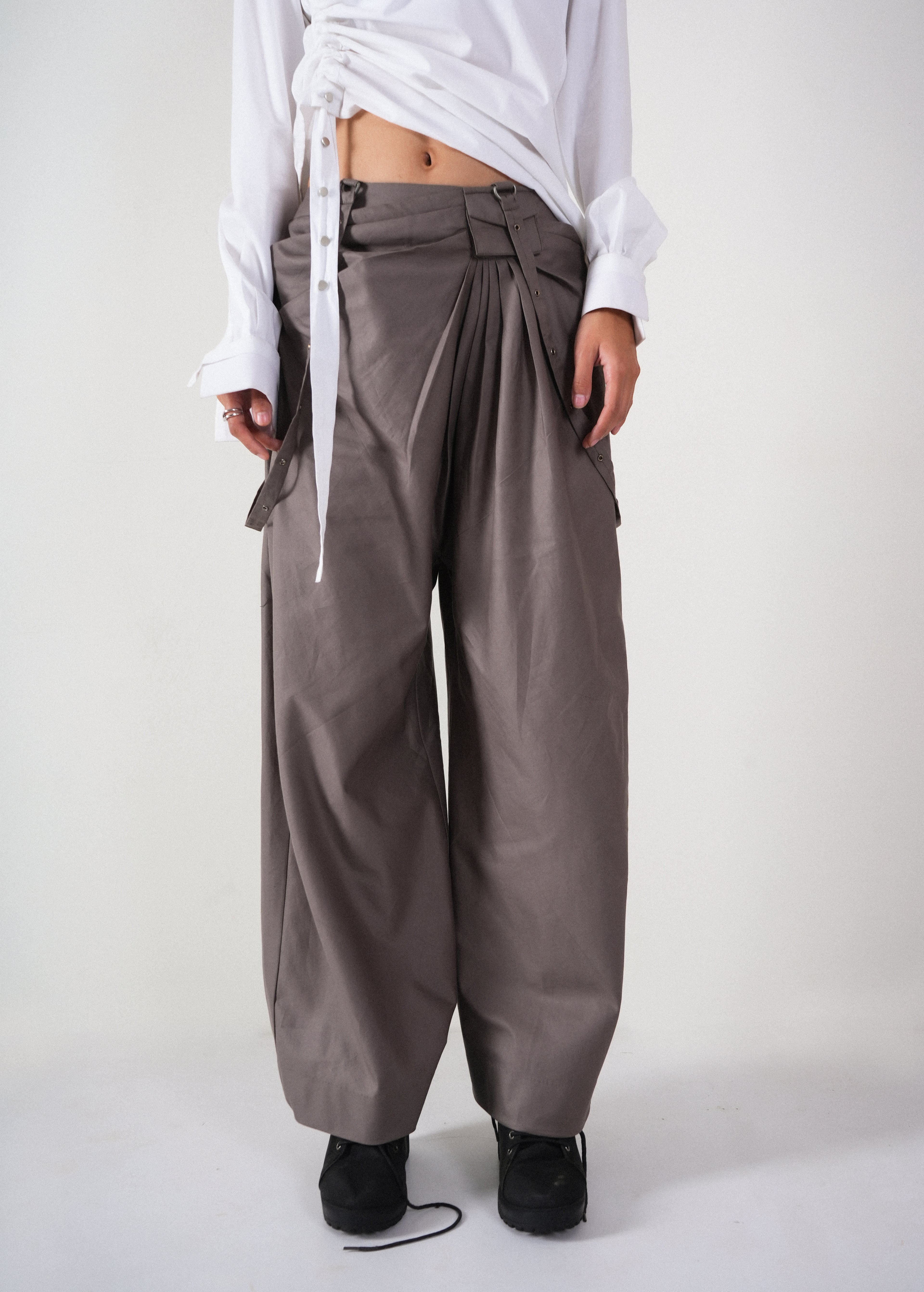 Offset Drape Pants