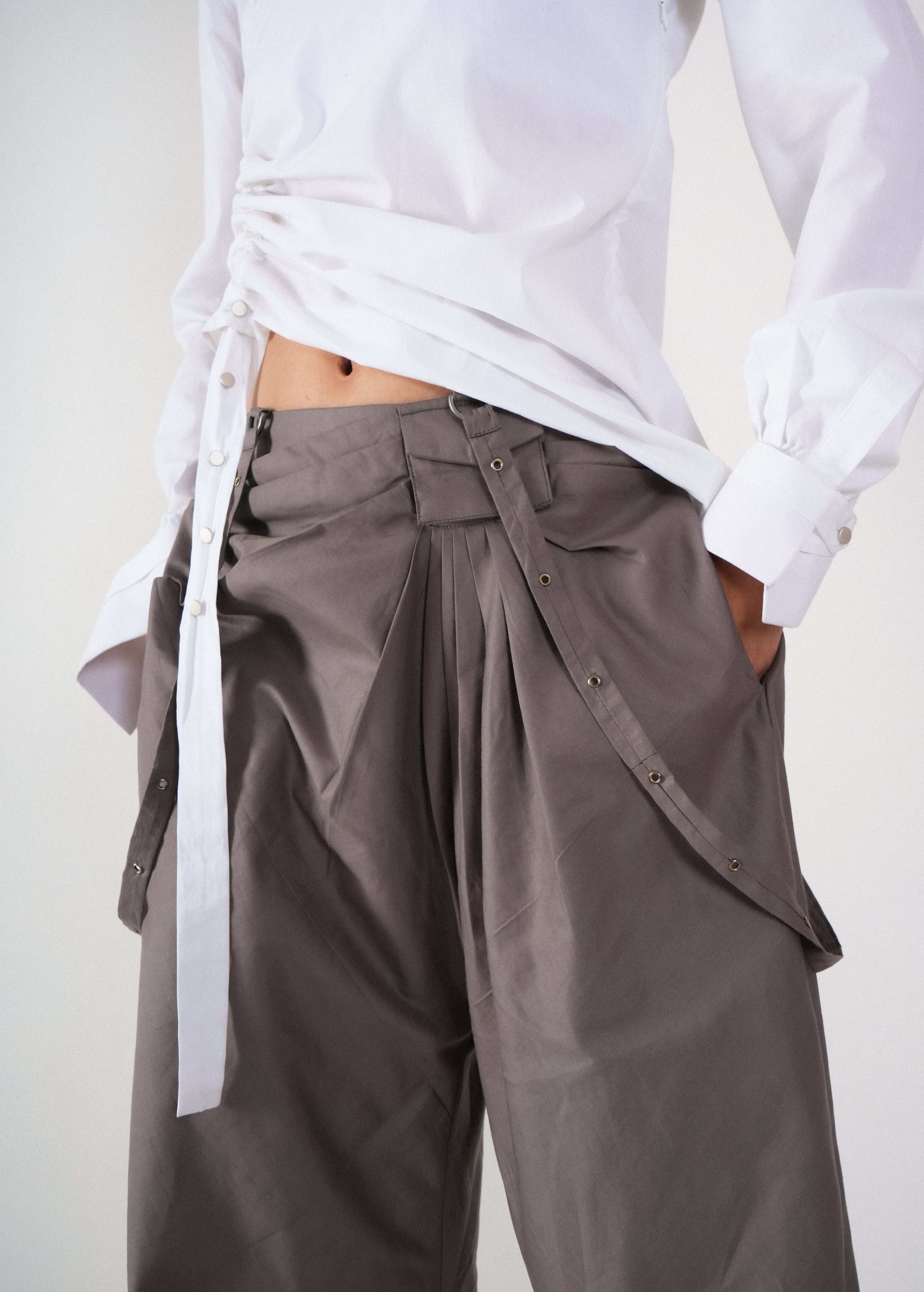 Offset Drape Pants